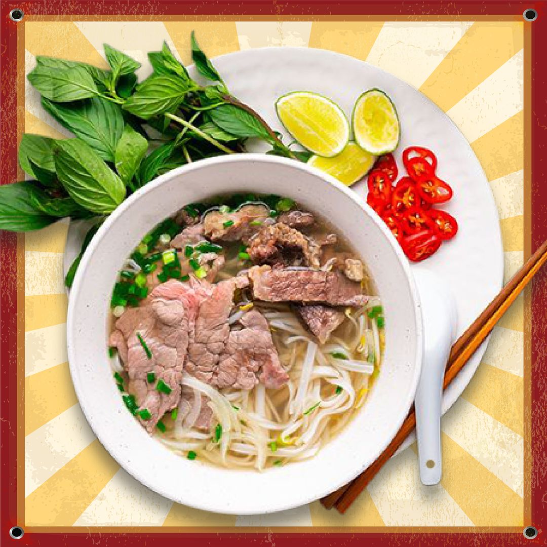 Traditional beef pho